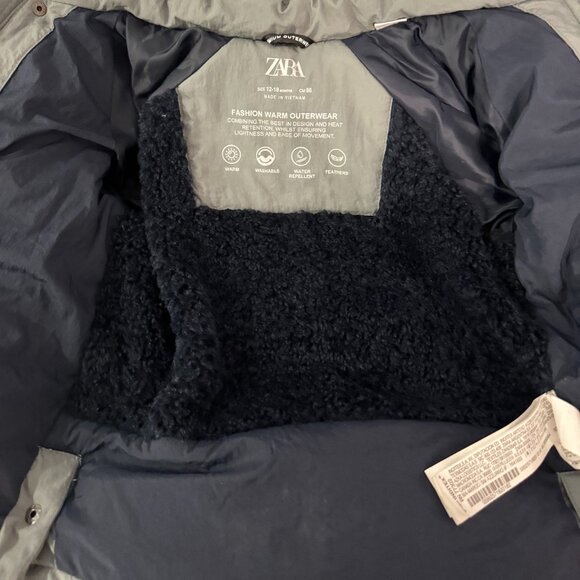 ZARA BABY WATER REPELLENT LONG DOWN PUFFER COAT 12-18 Month - Picture 5 of 7